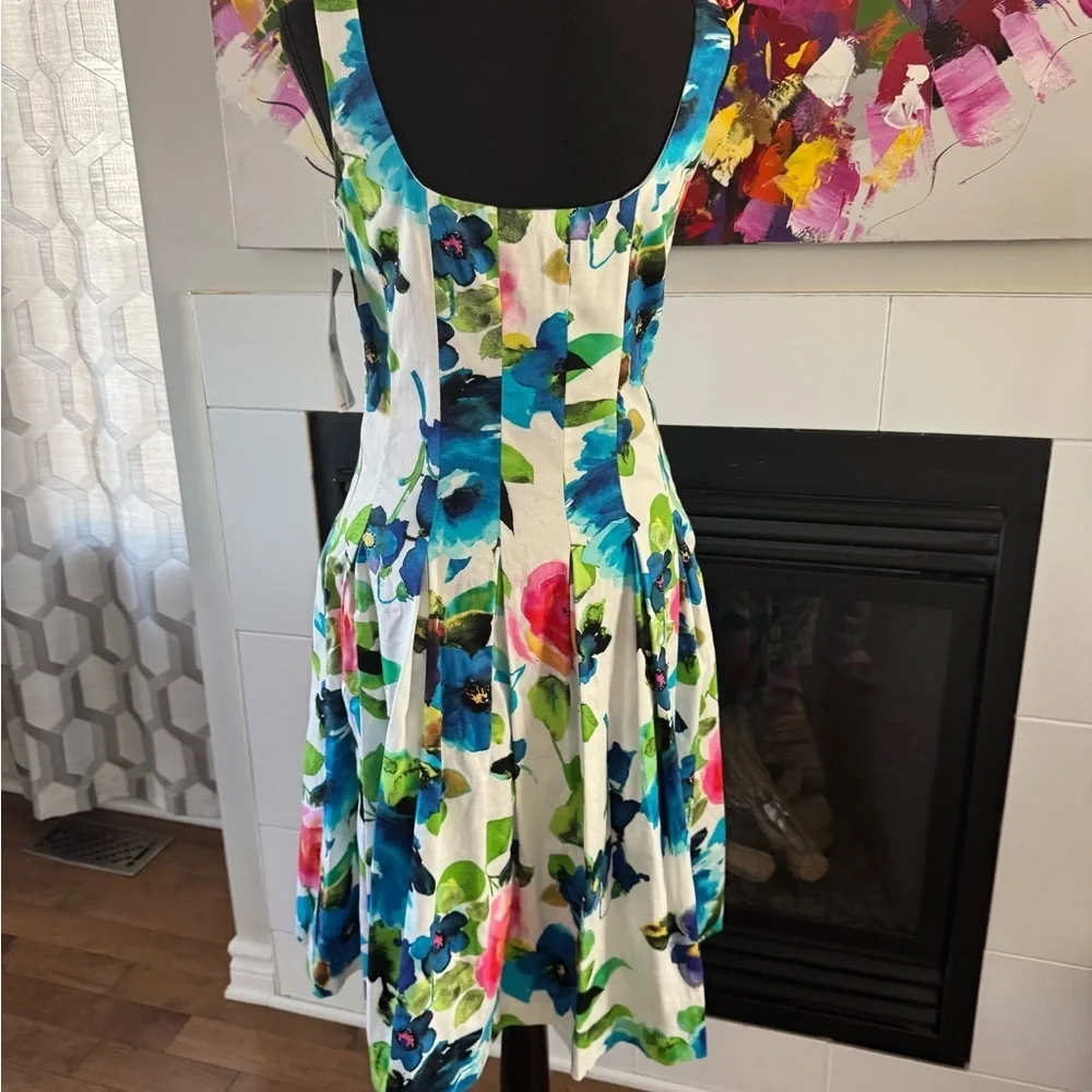 Ralph Lauren NWT Midi 86% cotton Sundress. Ptp 16” lenght 39” - Picture 5 of 7